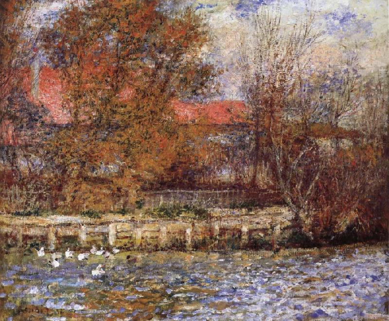 Pierre Renoir The Duck Pond oil painting image